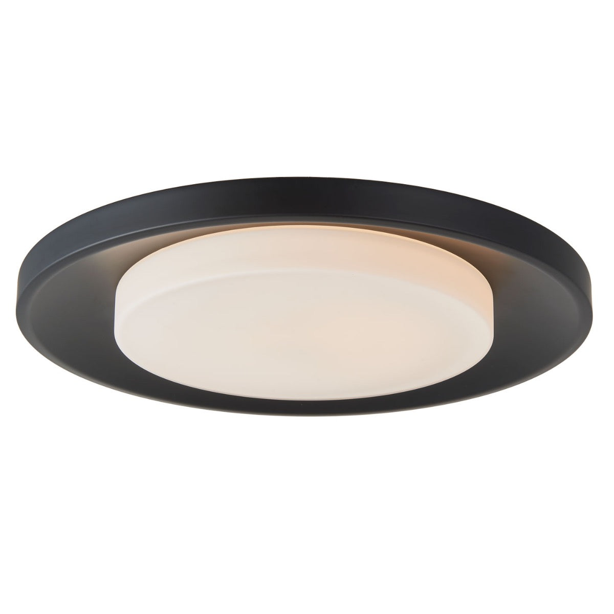 Abra Toto 30048FM 19-inch 3CCT flush mount ceiling light with curved metal frame for modern interior lighting
