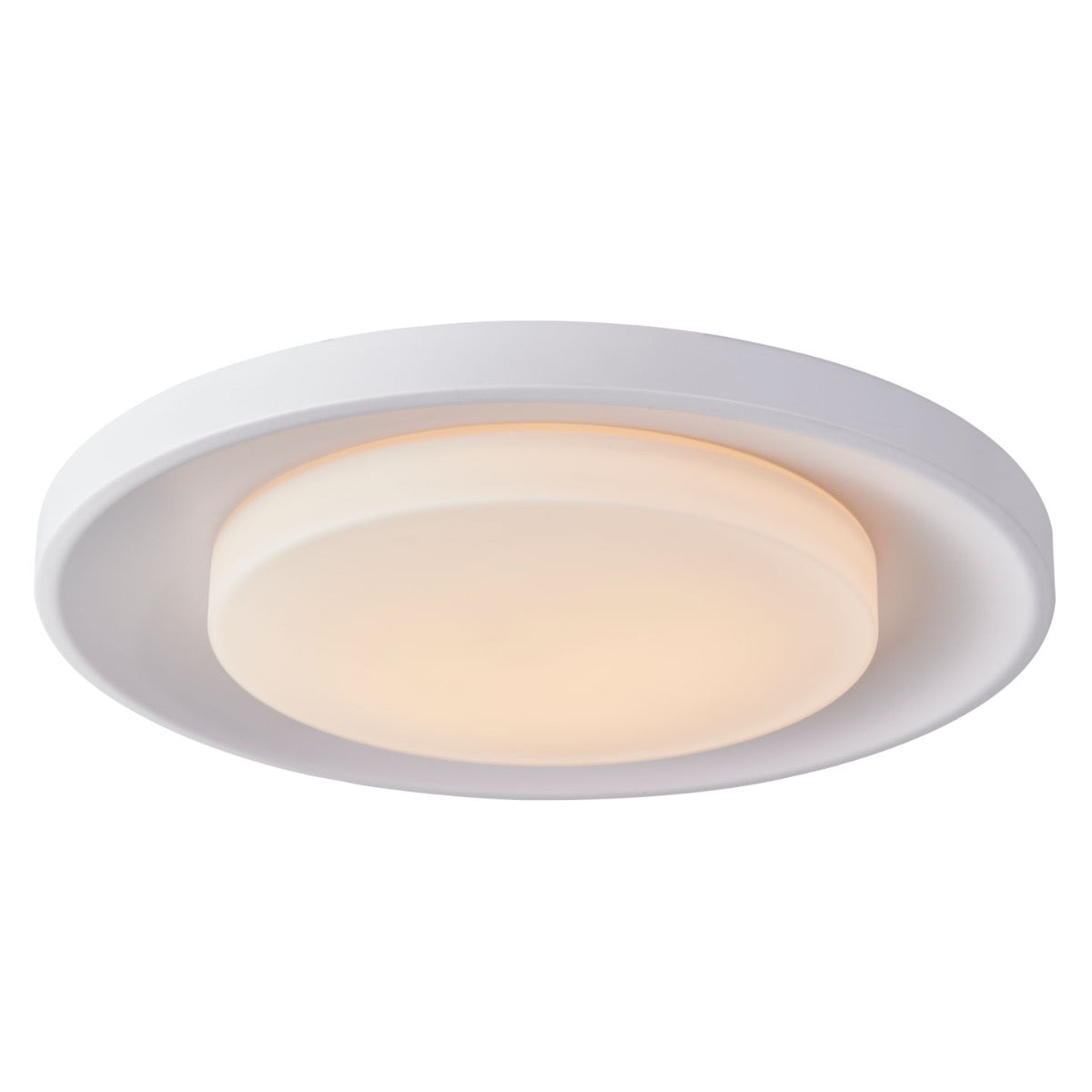 Abra 30048FM Toto 19-inch ceiling light with elegant curved metal frame design and adjustable color temperature for interiors