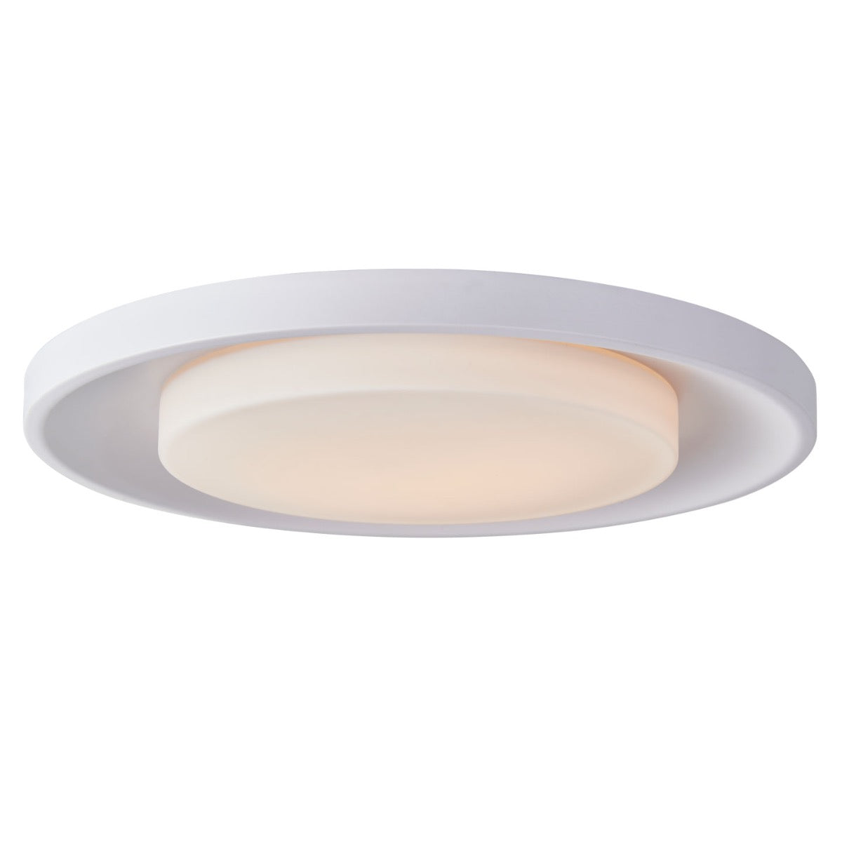 Abra TOTO 3CCT 19" Curved Metal Frame Flushmount Matte White