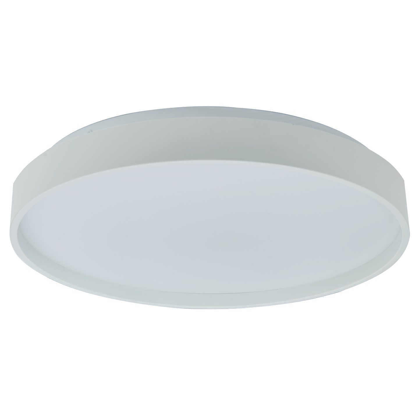 Abra Tambourine 10" Low Profile Flushmount with Soft Uplight White