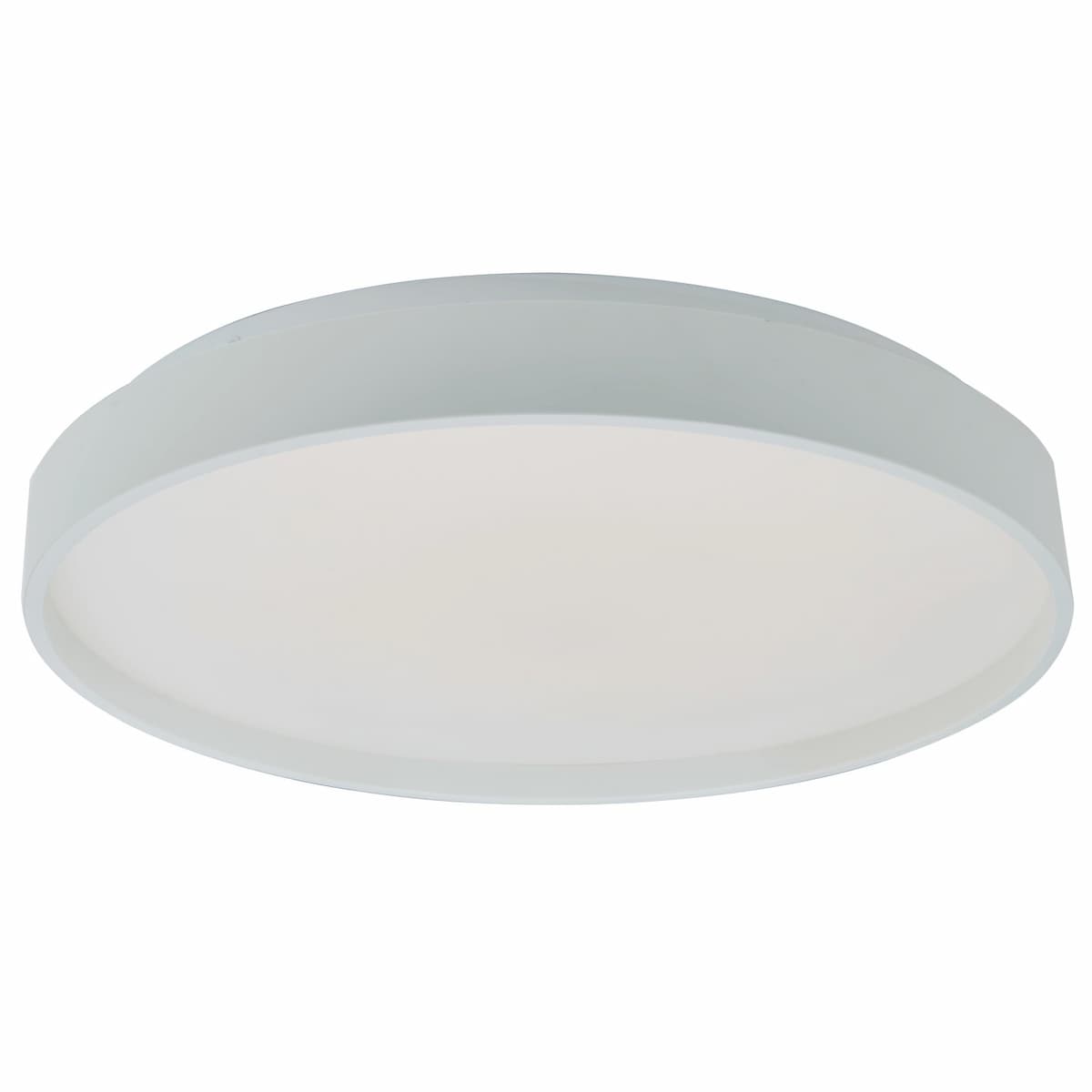 Abra 30051FM Tambourine 10-inch ceiling light with sleek low-profile frame and ambient uplighting for residential interiors