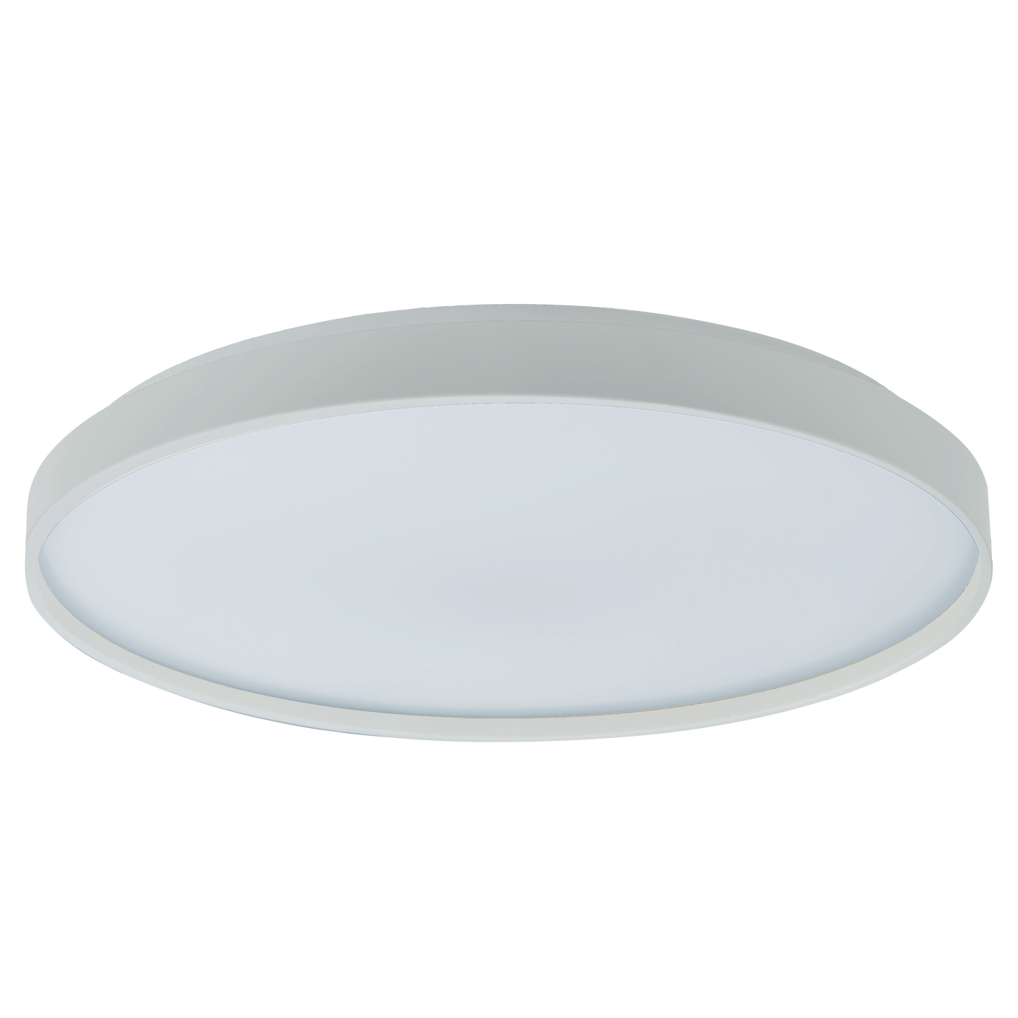 Abra Tambourine 15" Low Profile Flushmount with Soft Uplight White