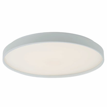 Abra 30053FM Tambourine 15-inch ceiling light with sleek low-profile frame and ambient uplighting for residential interiors