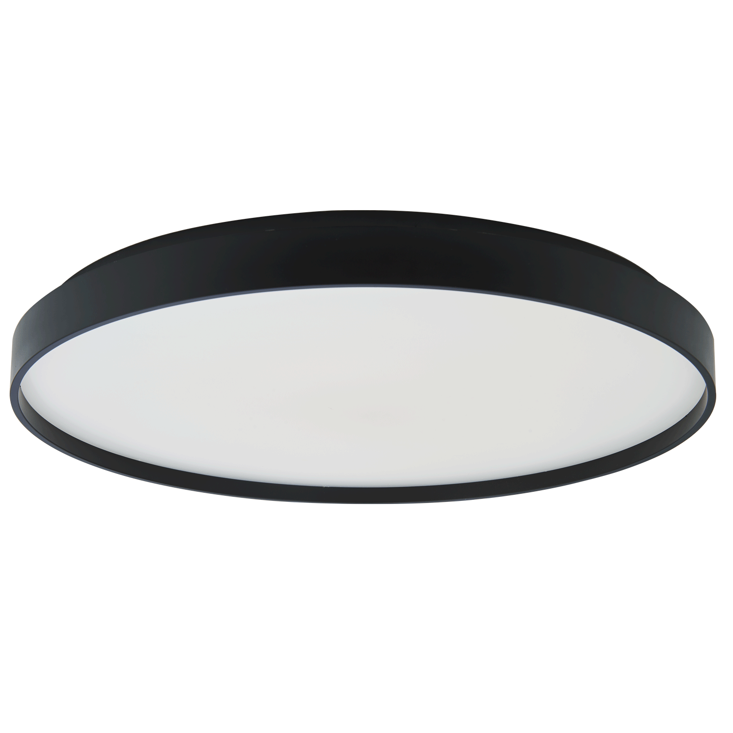 Abra Tambourine 19" Low Profile Flushmount with Soft Uplight Black