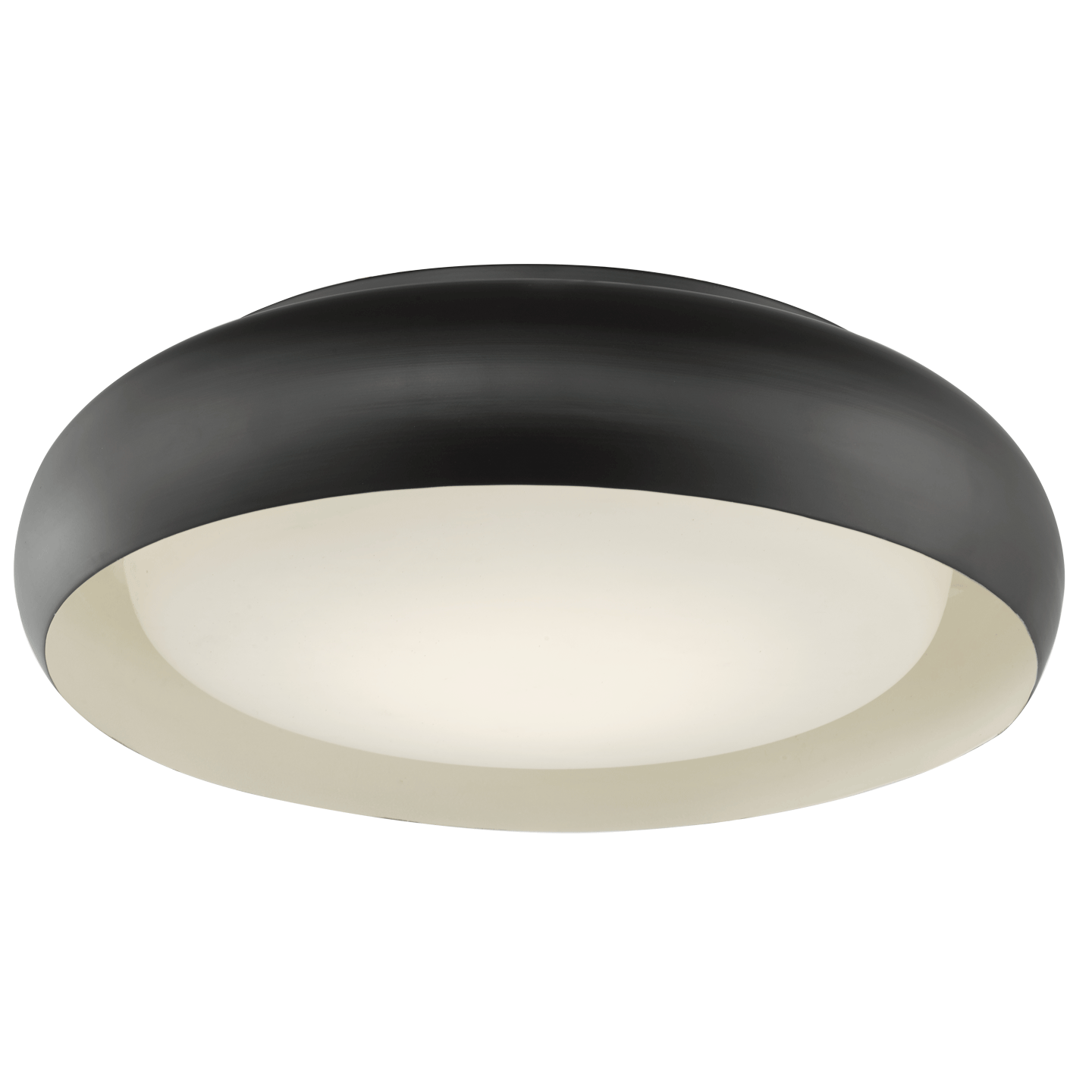 Abra Euphoria 15" Curved Metal Frame with Opal Glass Diffuser Bronze