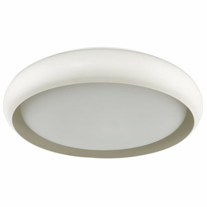 Abra 30061FM Euphoria 18-inch ceiling light with elegant curved metal design and opal glass diffuser for residential interiors