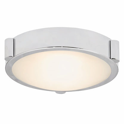Abra 30064FM Halo 8-inch LED flush mount ceiling light with elegant frosted glass design for residential and commercial interiors