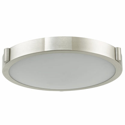 Abra Halo 30065FM flush mount ceiling fixture featuring a frosted glass diffuser and high-output dimmable LED illumination