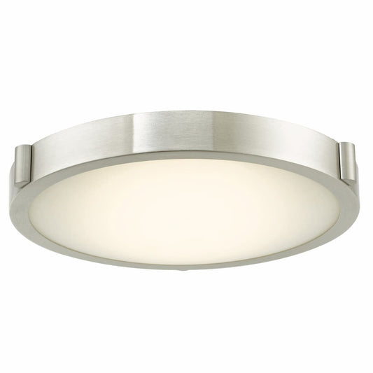 Abra Halo 30065FM 11-inch frosted glass flush mount ceiling light with high-output dimmable LED for modern interiors