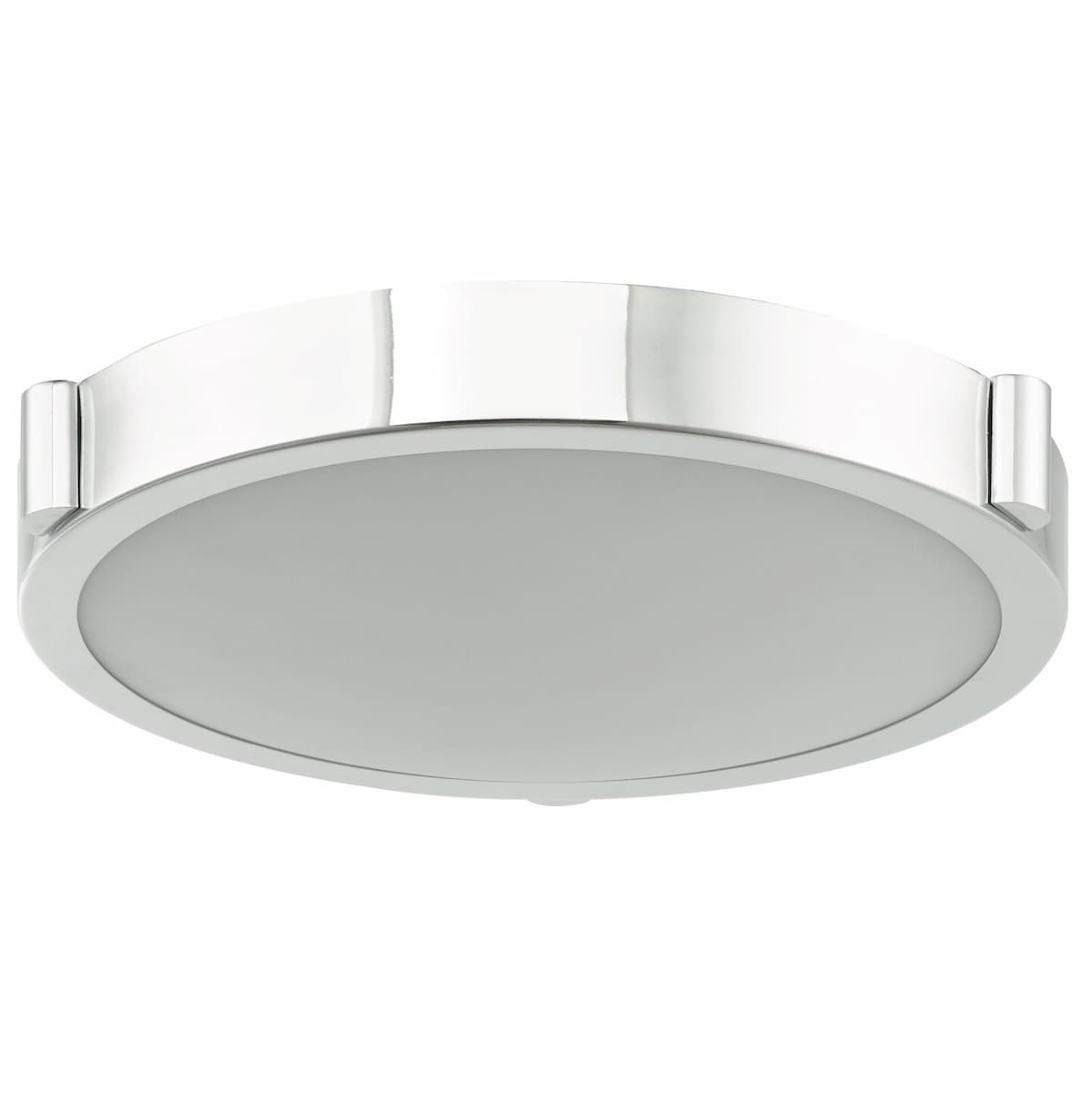 Modern Abra Halo 11-inch frosted glass flush mount ceiling fixture with integrated dimmable LED for bedrooms, hallways, kitchens, and living spaces