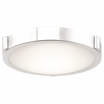 Abra 30065FM Halo 11-inch LED flush mount ceiling light with elegant frosted glass design for residential and commercial interiors
