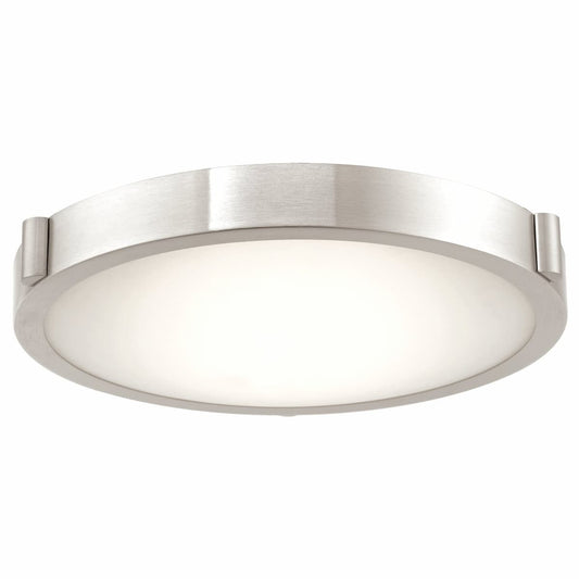 Abra Halo 30066FM 13-inch frosted glass flush mount ceiling light with high-output dimmable LED for modern interiors