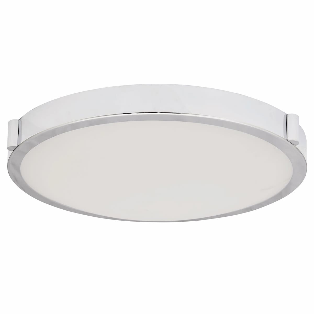 Modern Abra Halo frosted glass flush mount ceiling fixture with integrated dimmable LED for kitchens, hallways, bedrooms, and living rooms