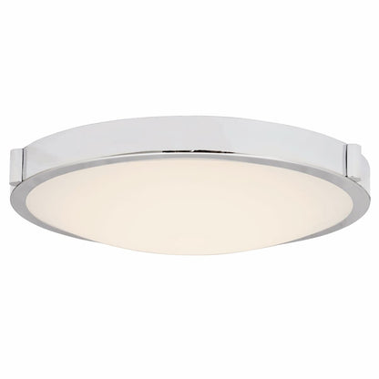 Abra 30066FM Halo 13-inch LED flush mount ceiling light with elegant frosted glass design for residential and commercial interiors