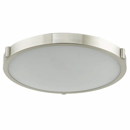 Abra Halo 30067FM flush mount ceiling fixture featuring a frosted glass diffuser and high-output dimmable LED illumination