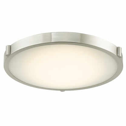 Abra Halo 30067FM 17-inch frosted glass flush mount ceiling light with high-output dimmable LED for modern interiors