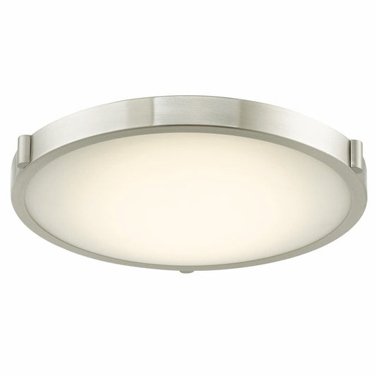 Abra Halo 30067FM 17-inch frosted glass flush mount ceiling light with high-output dimmable LED for modern interiors
