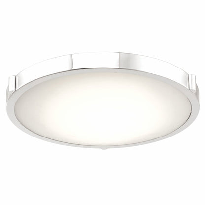 Abra 30067FM Halo 17-inch LED flush mount ceiling light with elegant frosted glass design for residential and commercial interiors