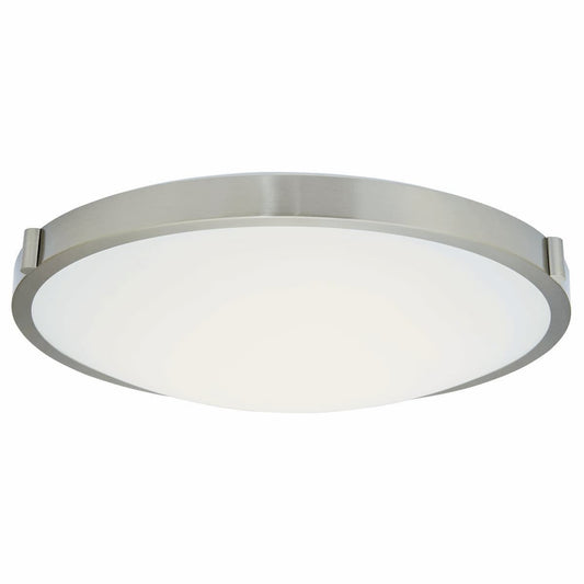 Abra Halo 30068FM 20-inch frosted glass flush mount ceiling light with high-output dimmable LED for modern interiors