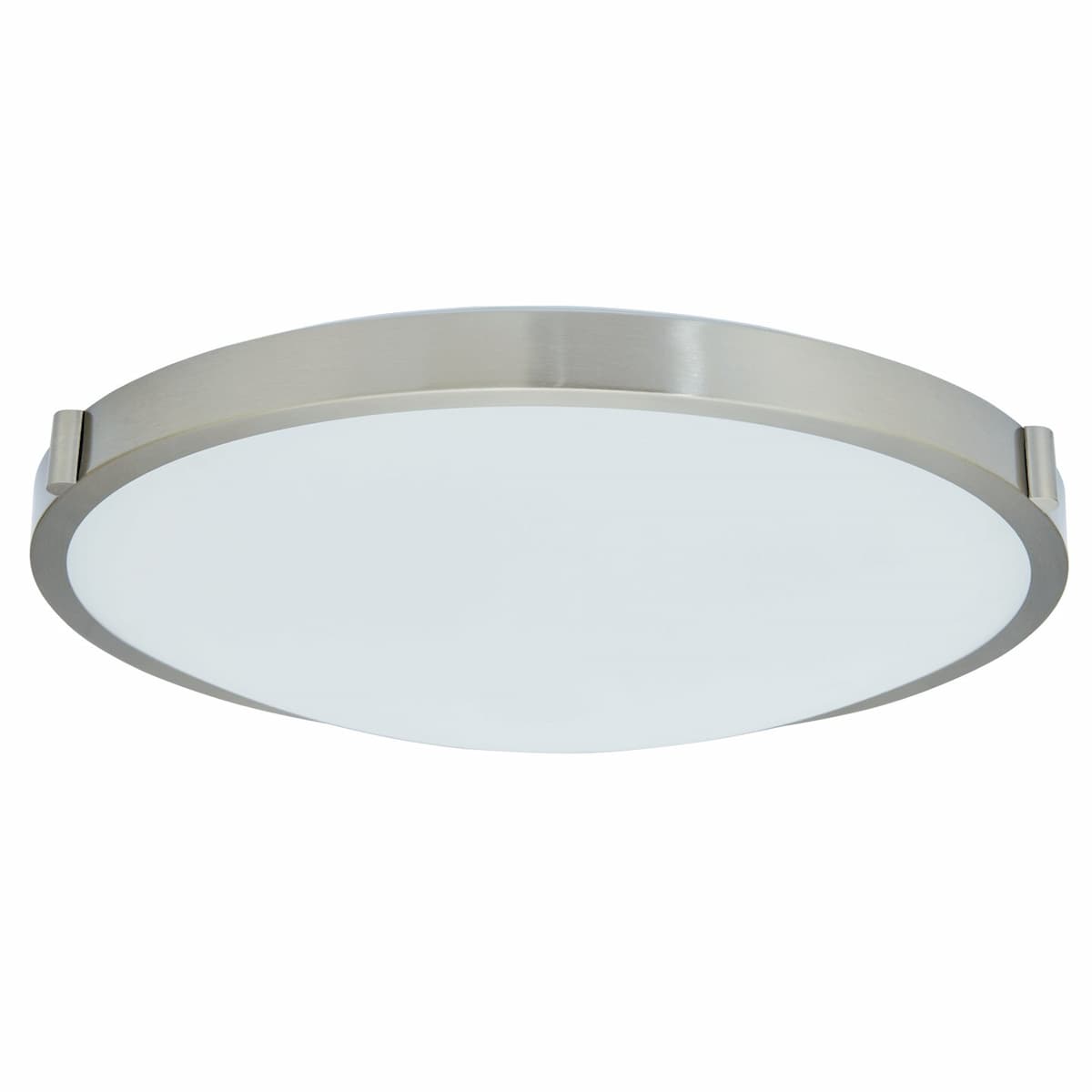 Abra Halo 30068FM contemporary flush mount light with high-output dimmable LED and frosted glass diffuser for stylish interior ceiling lighting
