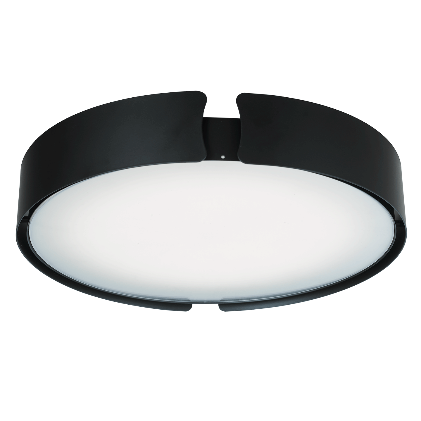 Abra Mystic 14" Split Frame Flushmount with High Output Dimmable LED Black