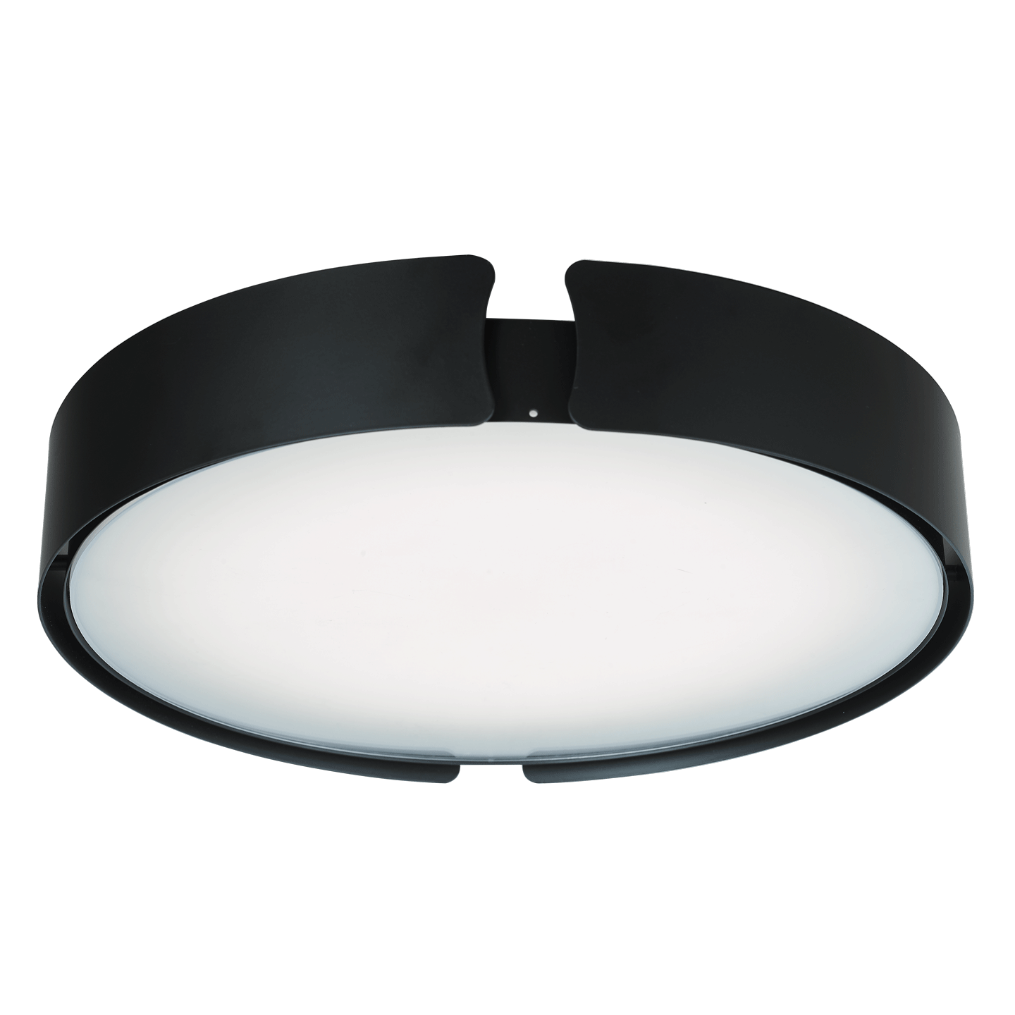 Abra Mystic 18" Split Frame Flushmount with High Output Dimmable LED Black