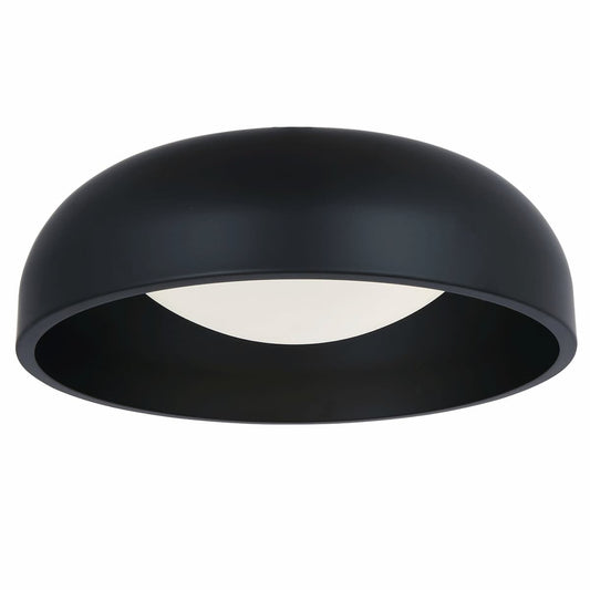 Abra Lynx 30075FM 13-inch 3CCT flush mount ceiling light with opal glass diffuser and curved modern design