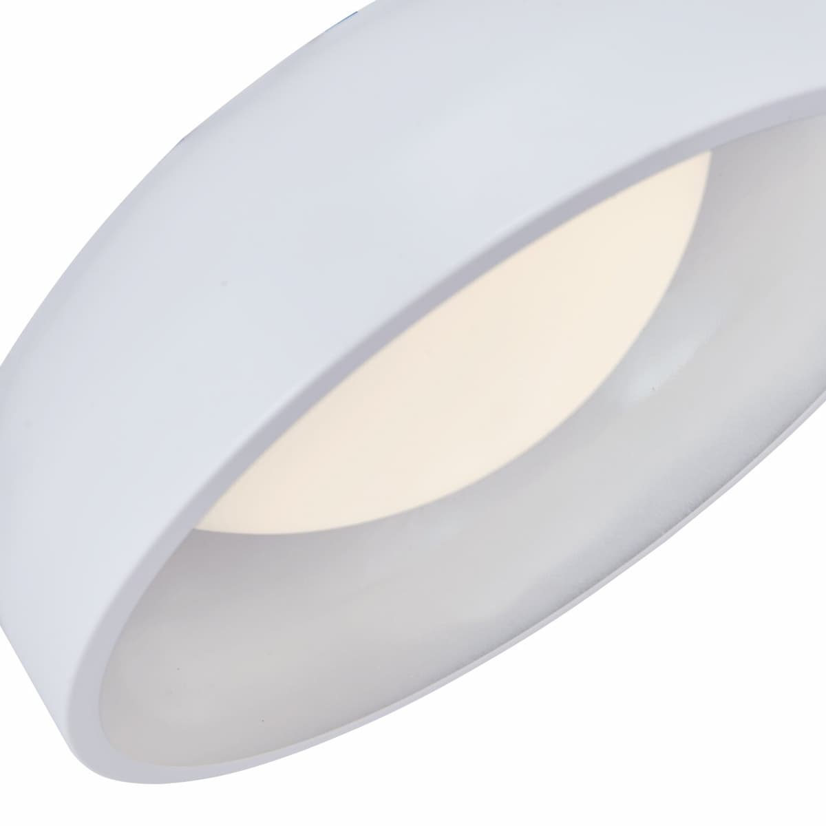 Modern Abra Lynx 3CCT flush mount ceiling fixture with elegant inner curve design for kitchens, hallways, bedrooms, and living rooms