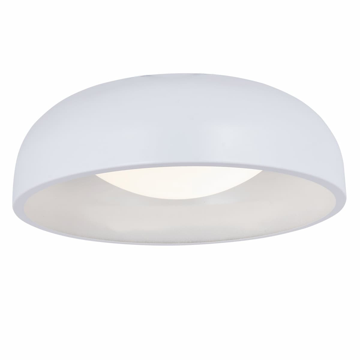 Abra 30075FM Lynx 13-inch ceiling light with inner curved profile and opal glass diffuser for contemporary interiors