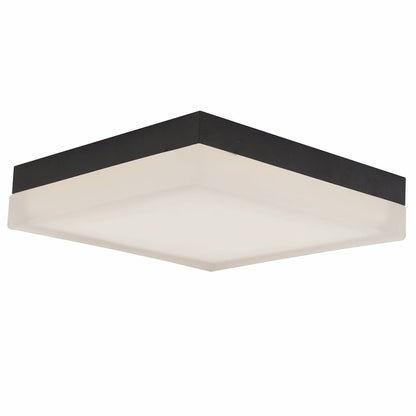 Abra IceCube 30080FM 9-inch square moulded glass flush mount ceiling light for modern interior lighting