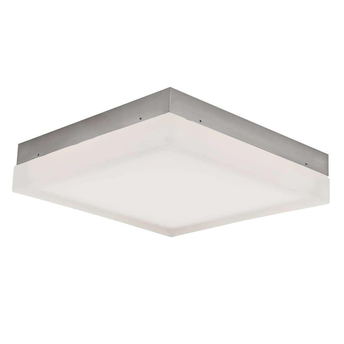 Abra 30080FM IceCube flush mount ceiling light with decorative square moulded glass design for residential interiors