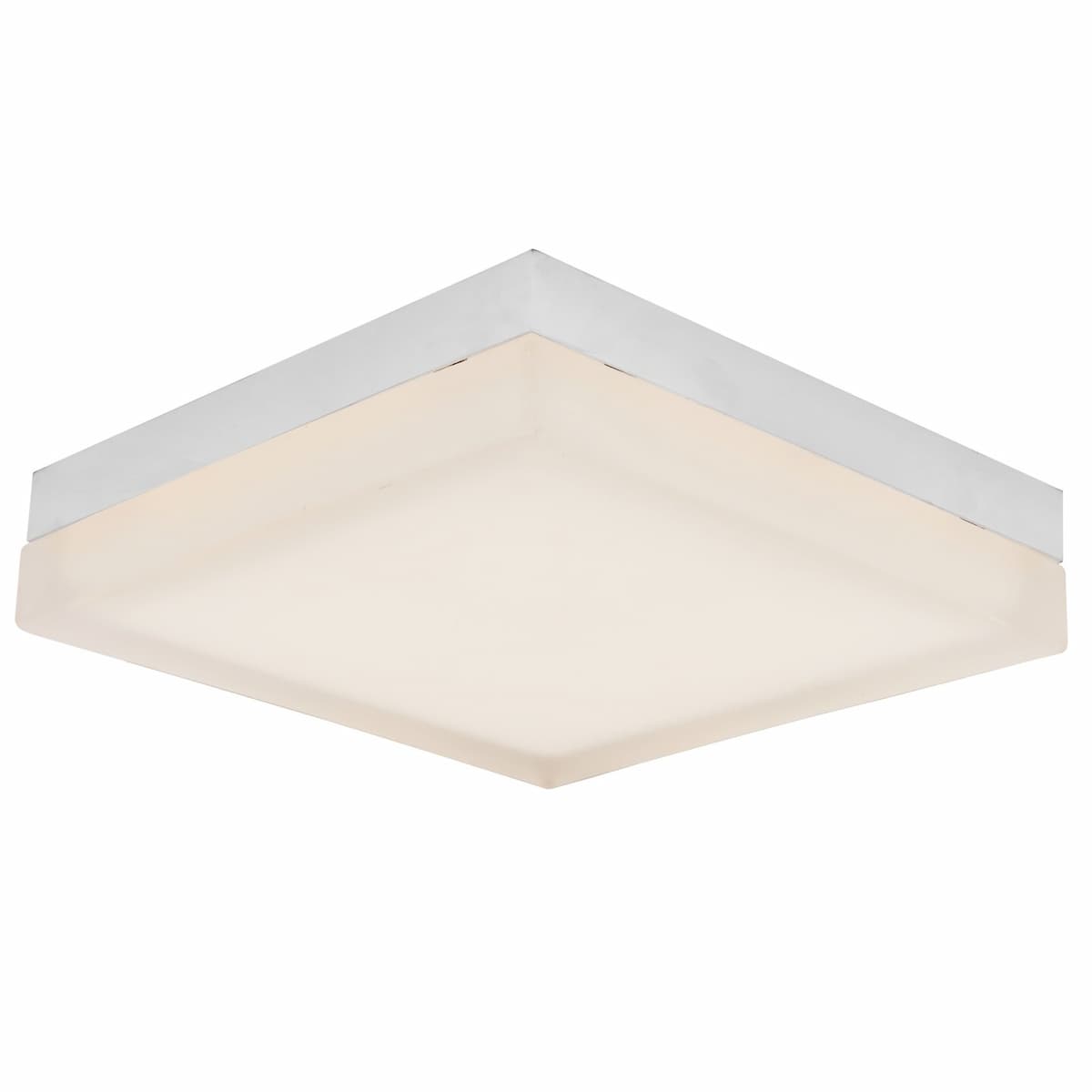 Modern Abra IceCube 9-inch square glass flush mount ceiling fixture for kitchens, hallways, bedrooms, and entryways