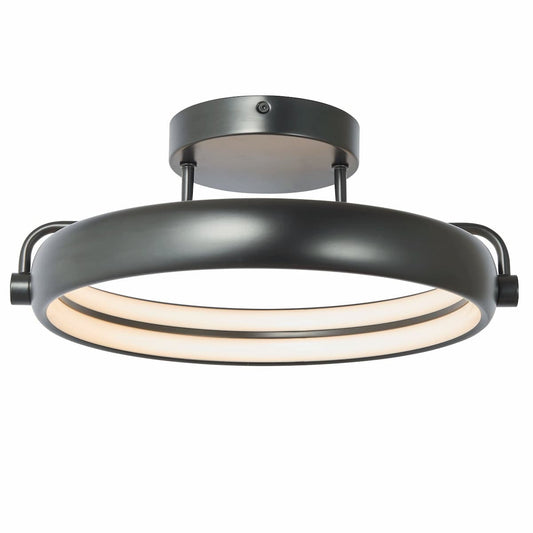 Abra Rave 30082FM 14-inch dual LED ring flush mount ceiling light for modern residential and commercial interiors