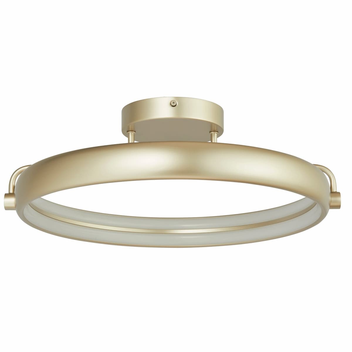 Abra Rave 30083FM contemporary 18-inch circular flush mount light with dual integrated LED rings for elegant interior ceiling illumination