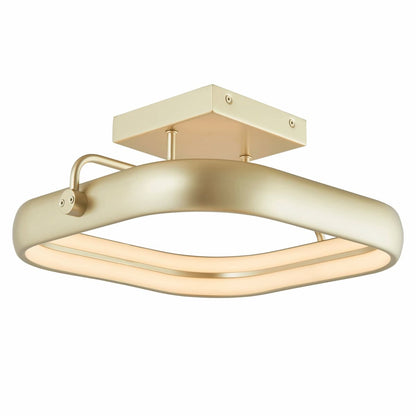 Abra 30084FM Rave 14-inch LED square flush mount ceiling light with sleek architectural styling for interior spaces