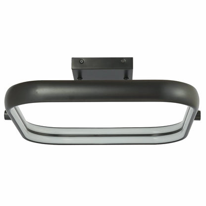 Abra Rave 30085FM square flush mount ceiling fixture featuring dual integrated LED illumination and contemporary styling
