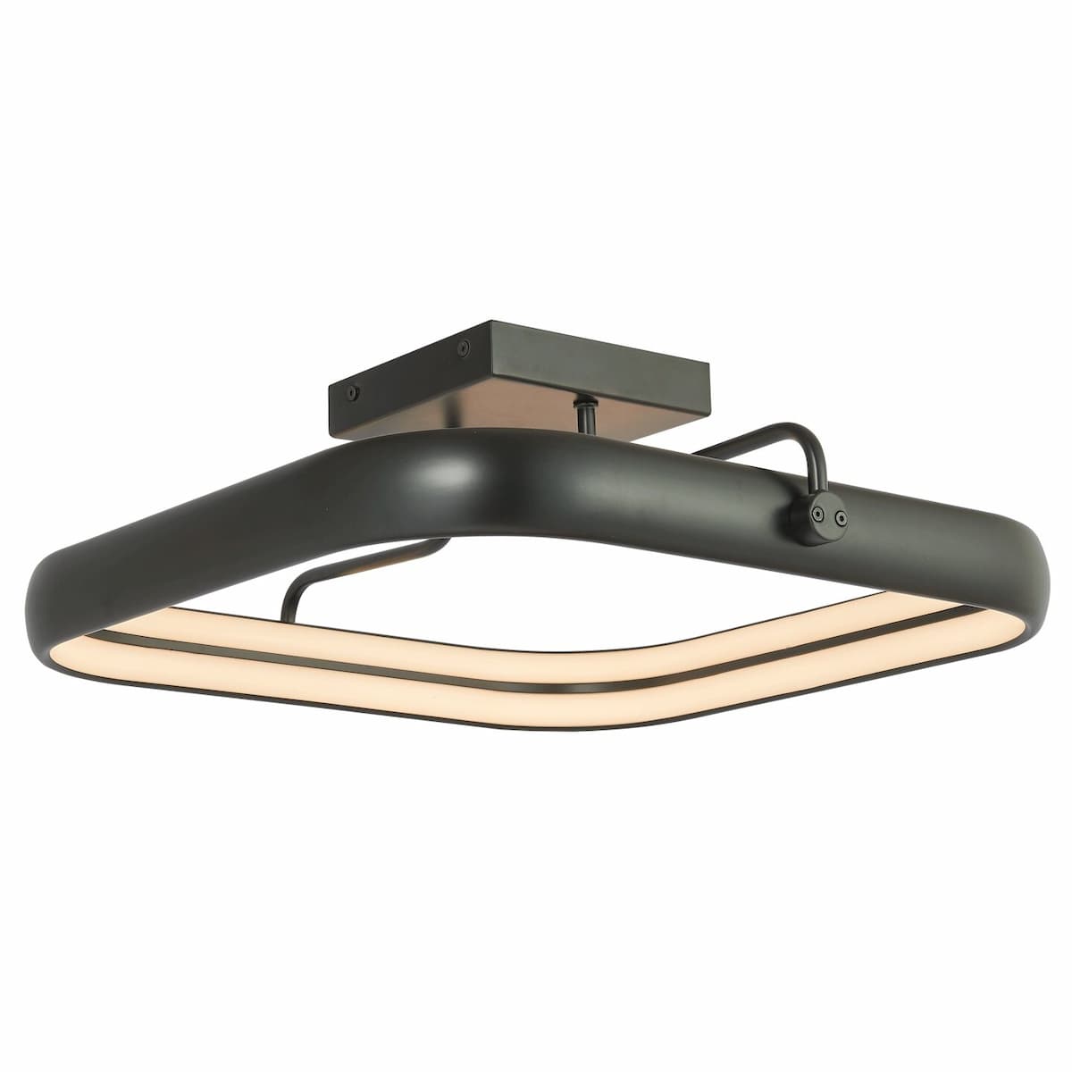 Abra 30085FM Rave 18-inch LED flush mount ceiling light with geometric square design for modern interior lighting