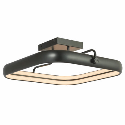 Abra 30085FM Rave 18-inch LED flush mount ceiling light with geometric square design for modern interior lighting