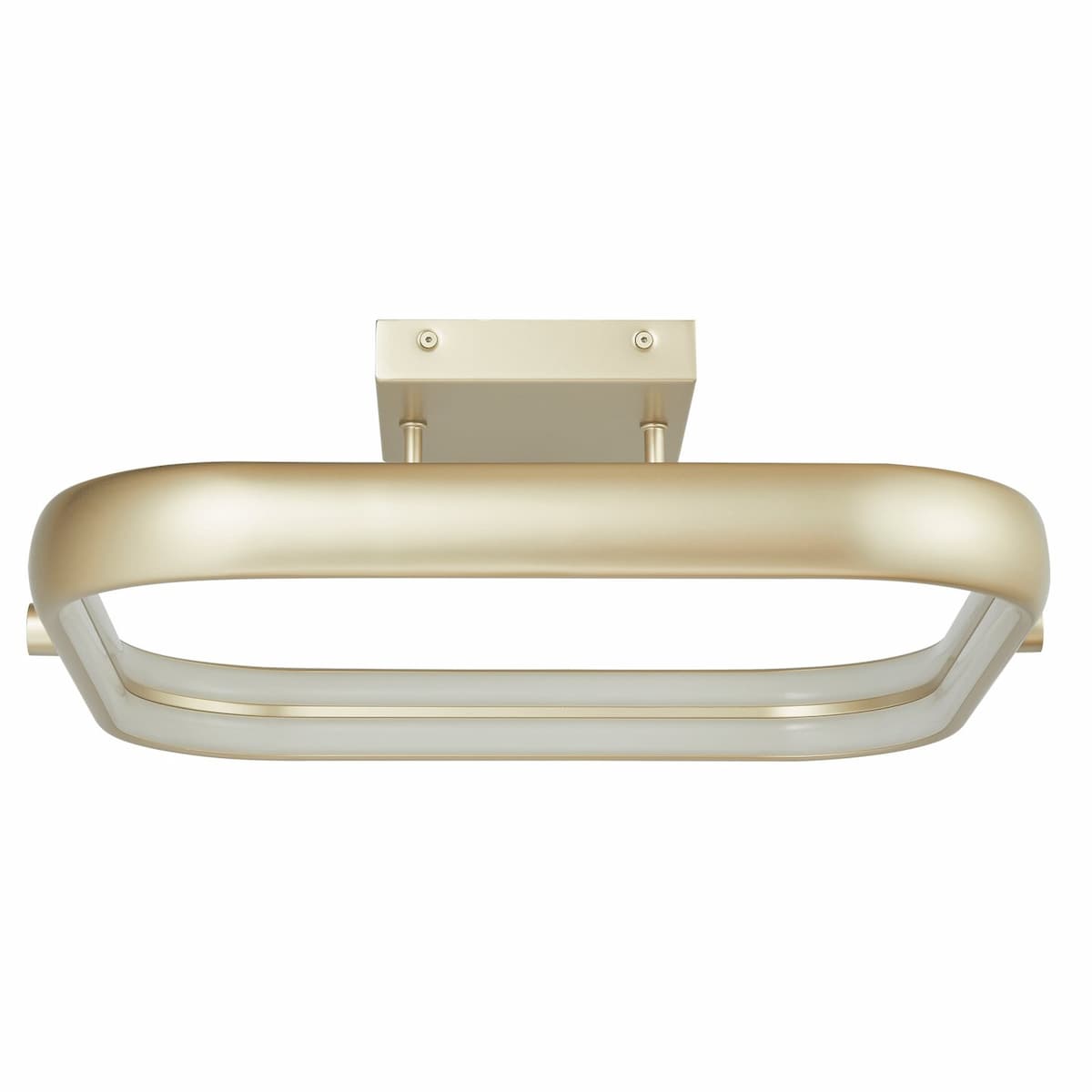 Modern Abra Rave dual LED square flush mount ceiling fixture for kitchens, hallways, bedrooms, and living spaces