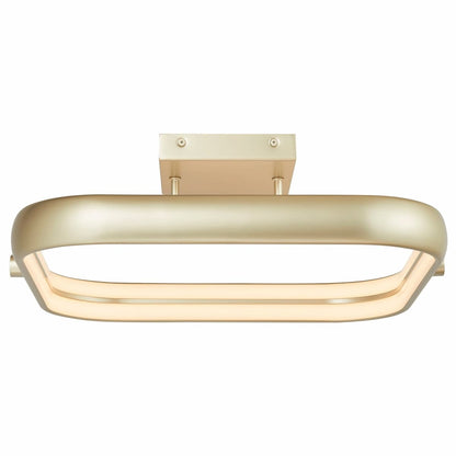 Abra Rave 30085FM contemporary 18-inch square flush mount light with dual integrated LEDs for stylish interior ceiling illumination