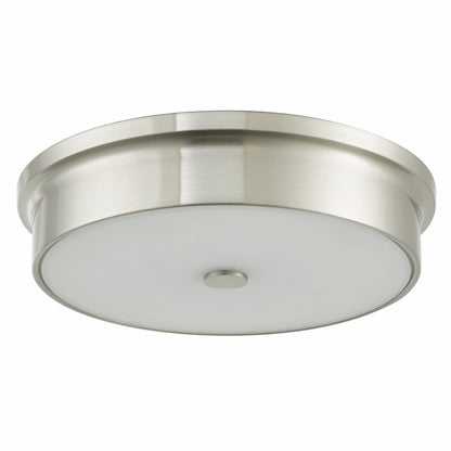 Abra Spark 30097FM flush mount ceiling fixture featuring a 12-inch opal glass shade for soft ambient illumination