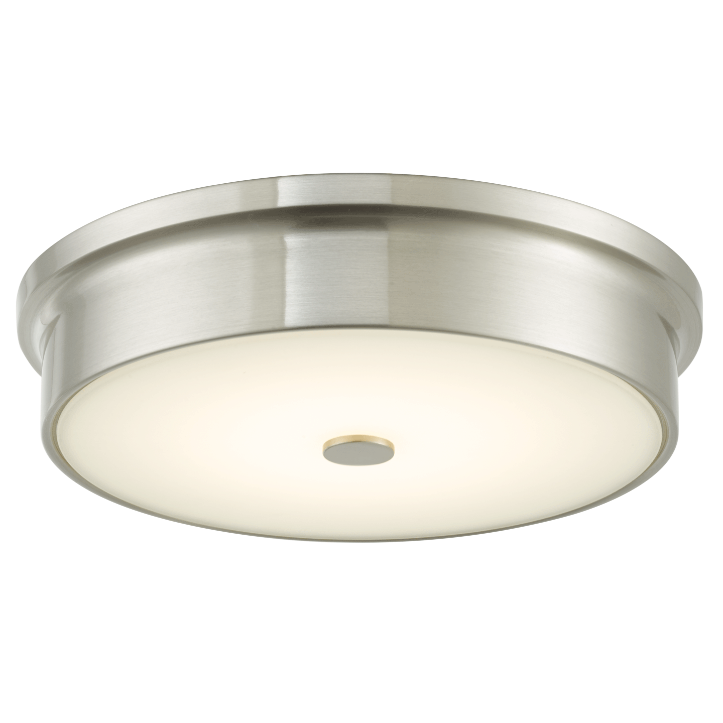 Abra Spark 12" Opal Glass Flushmount Brushed Nickel