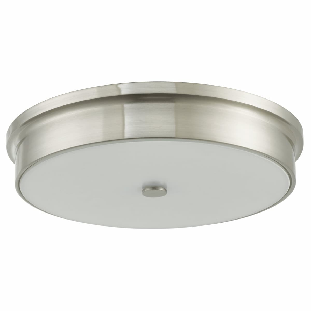 Abra Spark 30098FM flush mount fixture featuring a 15-inch opal glass shade for contemporary ceiling illumination