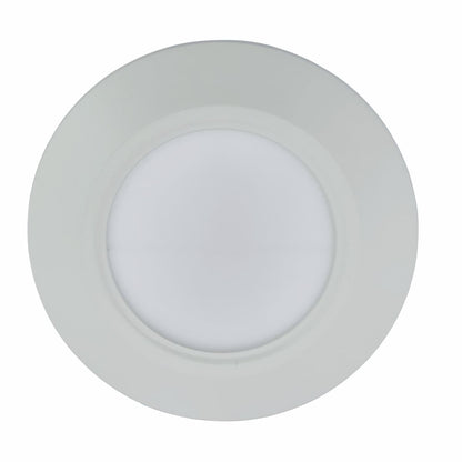 Abra 30099FM Button low-profile LED flush mount ceiling light for bathrooms, patios, hallways, and covered outdoor spaces