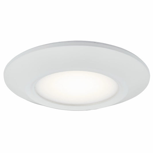 Abra Button 30099FM low-profile flush mount ceiling light designed for wet location indoor and outdoor applications