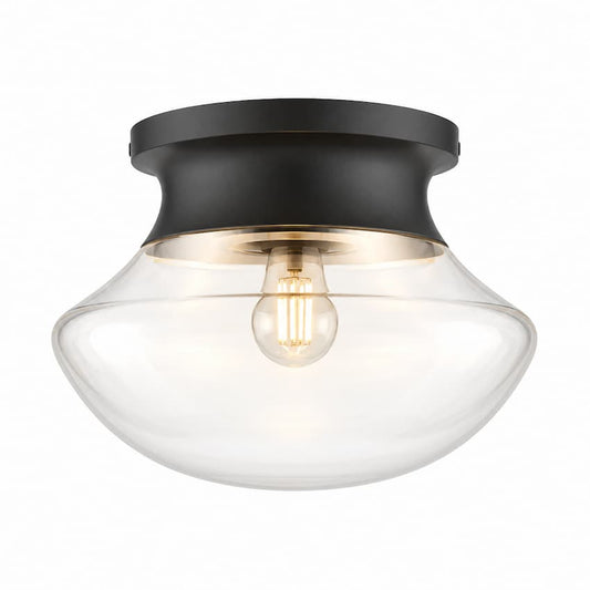 Alora Mood Marcel FM464012MB Flush Mount in Matte Black for Modern Residential Ceiling Lighting