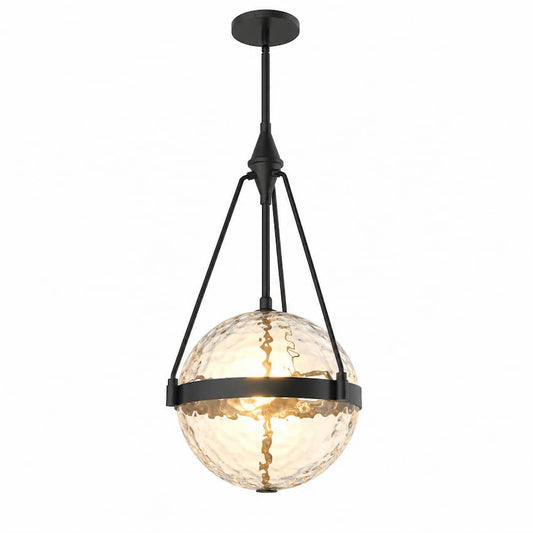 Alora Mood Harmony PD406414BGGO 14-Inch Pendant Light in Brushed Gold with Glossy Opal Glass Globe