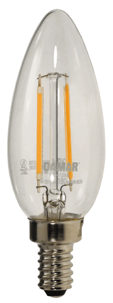 Damar 34126A LED Candelabra Bulb