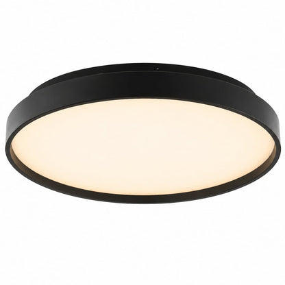 Abra Tambourine 30053FM 15-inch low-profile flush mount ceiling light with soft uplight for modern interior lighting