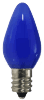 Damar LEDC7BT SOLID BLUE LED light bulb